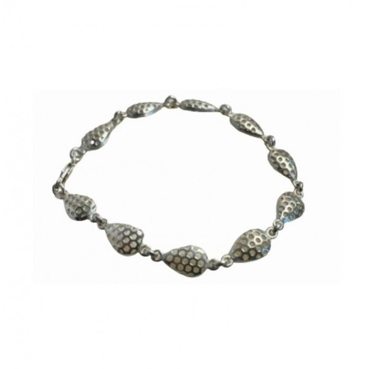 Pulsera Xernus Plata NF1812 Eslabones Ovalados Labrados