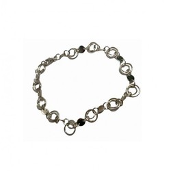 Pulsera Xernus Plata NF1980 Eslabones Circulares