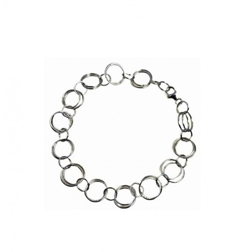 Pulsera Xernus Plata NF1981 Eslabones Circulares