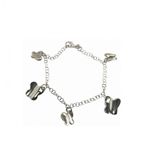 Pulsera Xernus Plata NF2265 Mariposas