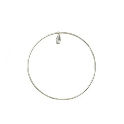 Pulsera Xernus Plata NF2581-C Lagrima Color Blanco