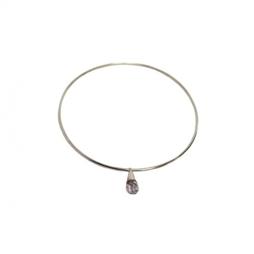 Pulsera Xernus Plata NF2581-V Lagrima Color Violeta