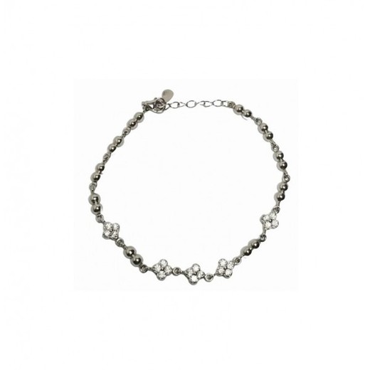 Pulsera Xernus Plata NF4072 Circonitas Y Esferas