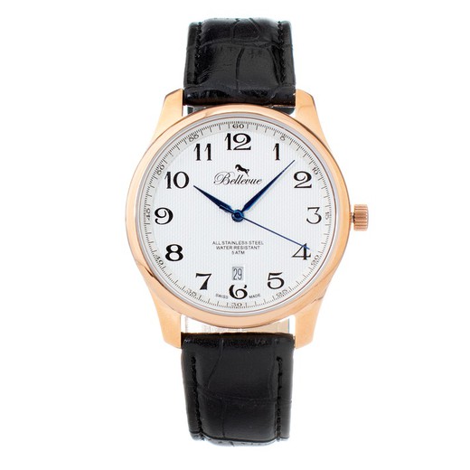 Reloj Bellevue Hombre D.36 Piel Sintetica Negro