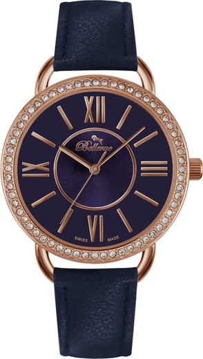 Reloj Bellevue Mujer A.67 Piel Sintetica Azul