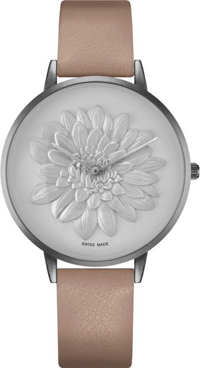 Reloj Bellevue Mujer B.41-1 Piel Sintetica Rosa