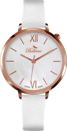 Reloj Bellevue Mujer B.46 Piel Sintetica Rosa