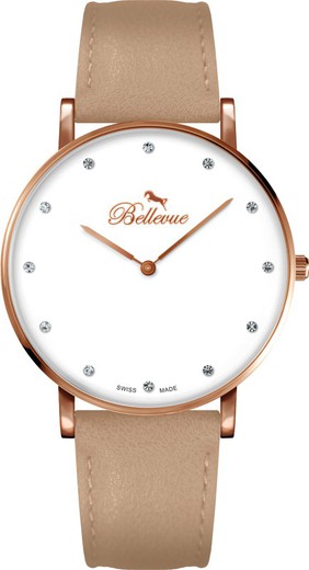 Reloj Bellevue Mujer B.54 Piel Sintetica Marron