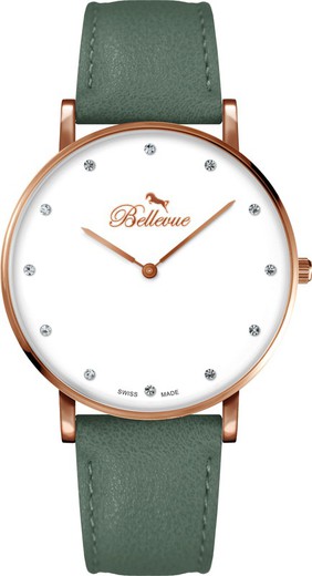 Reloj Bellevue Mujer B.57 Piel Sintetica Verde