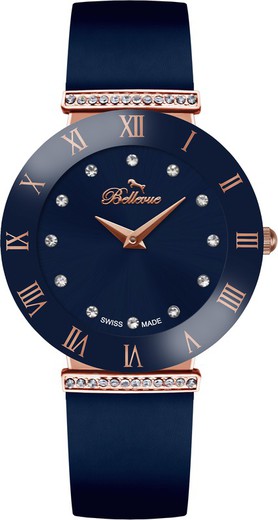 Reloj Bellevue Mujer E.108 Tela Azul