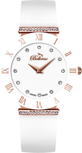 Reloj Bellevue Mujer E.119 Tela Blanco