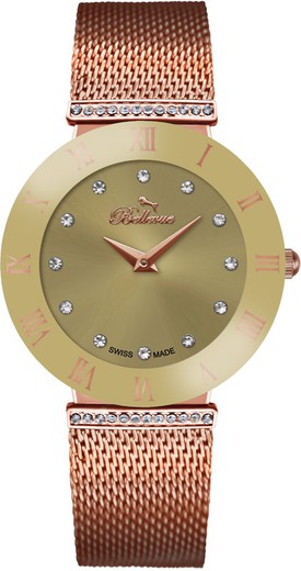 Reloj Bellevue Mujer F.106 Metal Rosa