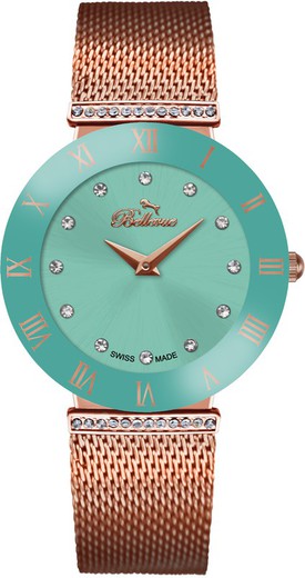 Reloj Bellevue Mujer F.110 Metal Rosa