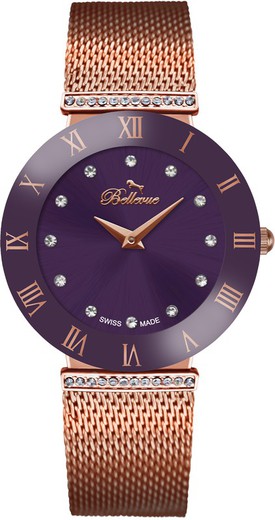 Reloj Bellevue Mujer F.114 Metal Rosa