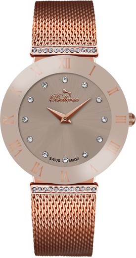 Reloj Bellevue Mujer F.124 Metal Rosa