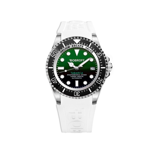 Reloj Bobroff Hombre BF0002-BFSTB Caucho Blanco