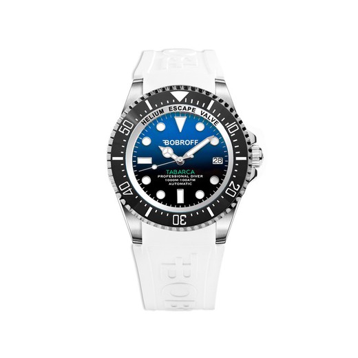 Reloj Bobroff Hombre BF0003-BFSTB Caucho Blanco