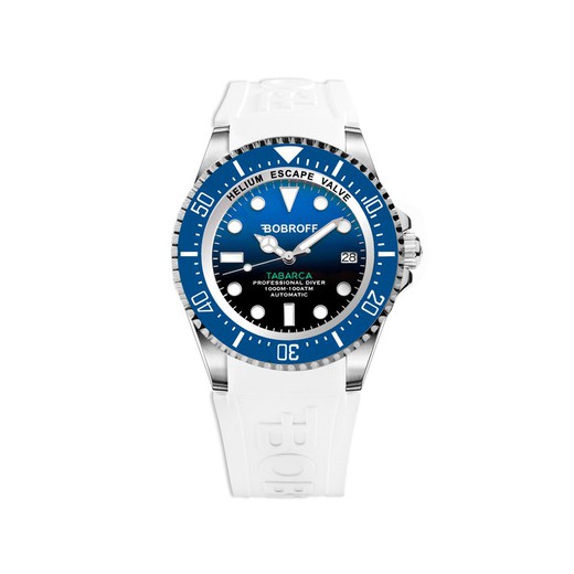 Reloj Bobroff Hombre BF0003BA-BFSTB Caucho Blanco