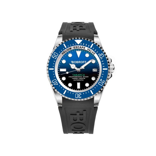 Reloj Bobroff Hombre BF0003BA-BFSTN Caucho Negro