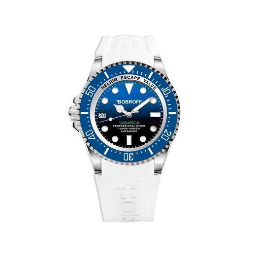 Reloj Bobroff Hombre BF0003IBA-BFSTB Caucho Blanco