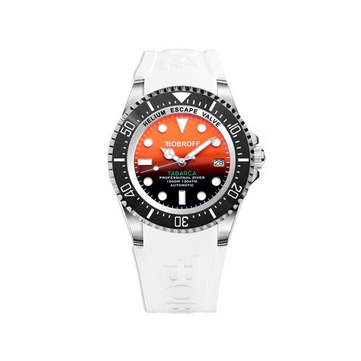 Reloj Bobroff Hombre BF0004-BFSTB Caucho Blanco