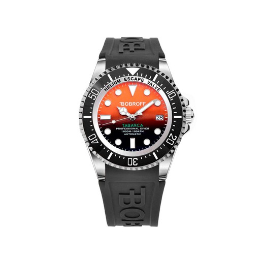 Reloj Bobroff Hombre BF0004-BFSTN Caucho Negro