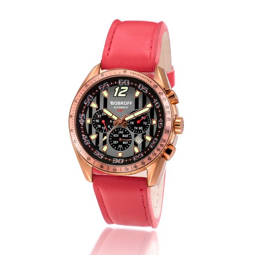 Reloj Bobroff Hombre BF0016V2-S011 Piel Rojo