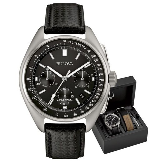 Reloj Bulova Hombre 96B251 Nylon+Piel Negra Lunar Pilot