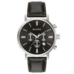 Reloj Bulova Hombre 96B262 Piel Negra