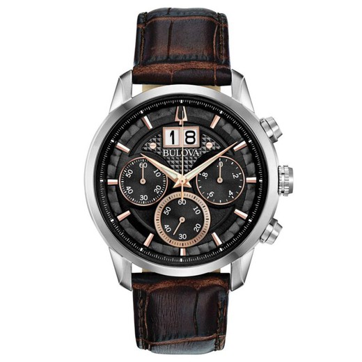 Reloj Bulova Hombre 96B311 Piel Marrón