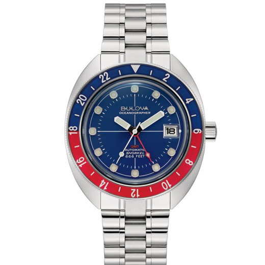 Reloj Bulova Hombre 96B405 Oceanographer GMT Acero