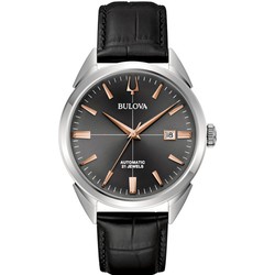 Reloj Bulova Hombre 96B422 Piel Negra