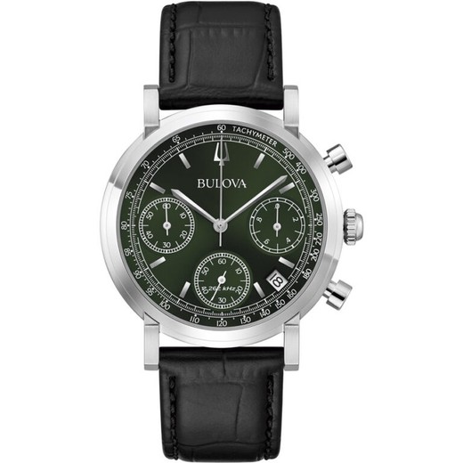 Reloj Bulova Hombre 96B457 Piel Negra Classic Misc