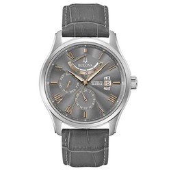 Reloj Bulova Hombre 96C143 Piel Gris