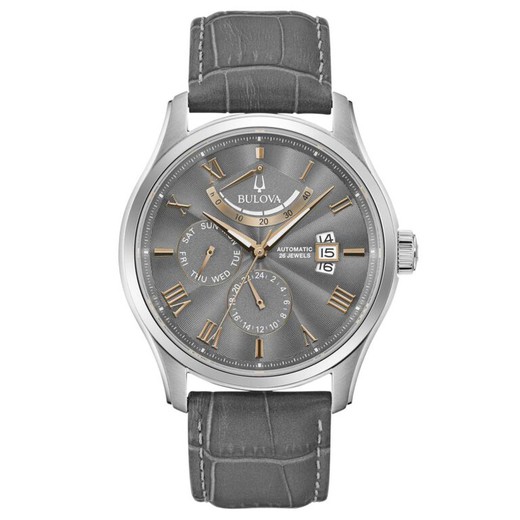 Reloj Bulova Hombre 96C143 Piel Gris