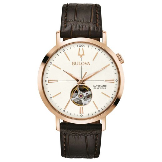 Reloj Bulova Hombre 97A136 Piel Negra