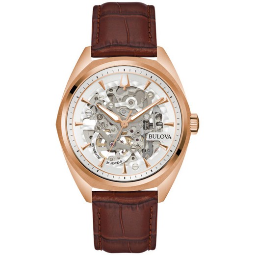 Reloj Bulova Hombre 97A175 Piel Marrón