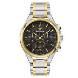 Reloj Bulova Hombre 98A301 Curv NR20-Y1D Acero Bicolor Dorado