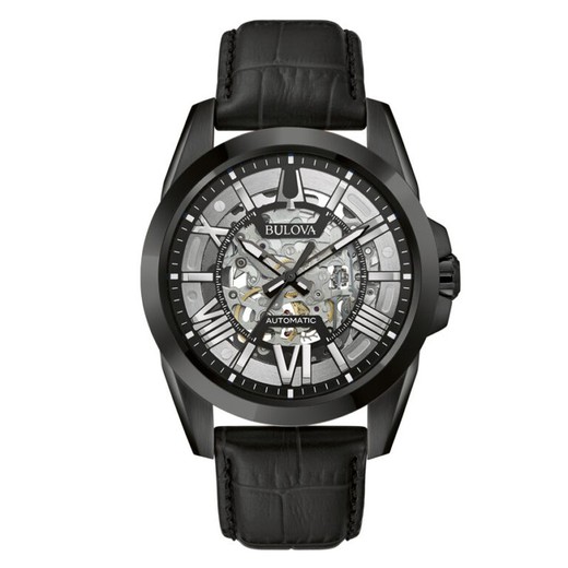 Reloj Bulova Hombre 98A304 Piel Negra