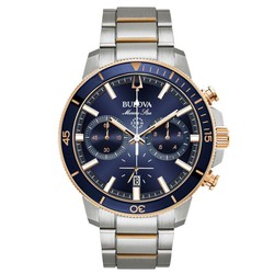 Reloj Bulova Hombre 98B301 Acero Chapado Oro Rosa Marine Star