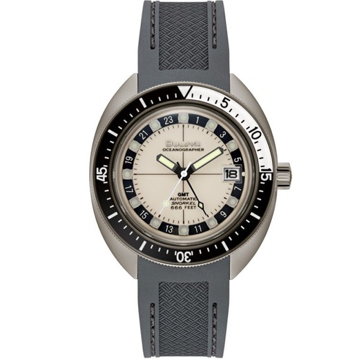 Reloj Bulova Hombre 98B407 Oceanographer GMT Sport Gris