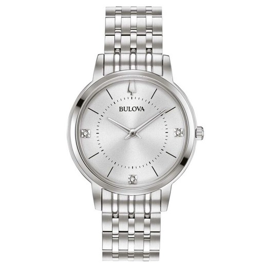 Reloj Bulova Mujer 96P183 Acero Ultra Slim Diamantes