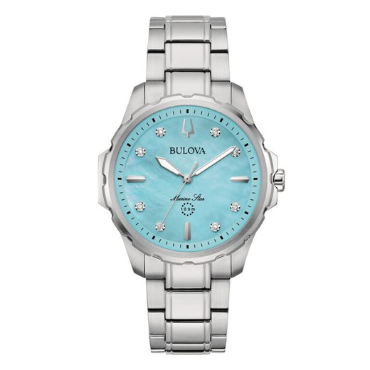 Reloj Bulova Mujer 96P248 Acero Diamantes Marine Star