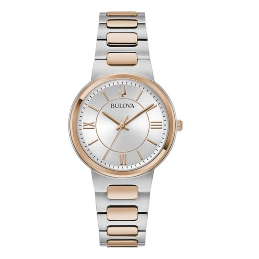 Reloj Bulova Mujer 98L327 Acero Bicolor Rosa Classic Misc Lady