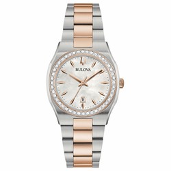 Reloj Bulova Mujer 98R283 Acero Bicolor Rosa Diamantes