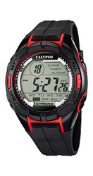 Reloj Calypso hombre o niño digital silicona negro plateado K5667-1