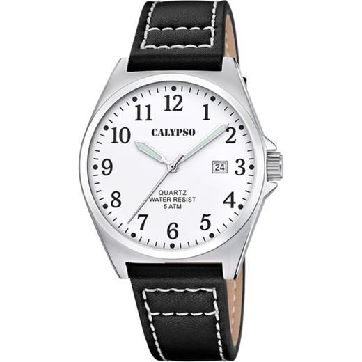 Reloj Calypso Hombre K5868/1 Piel Negra Basic