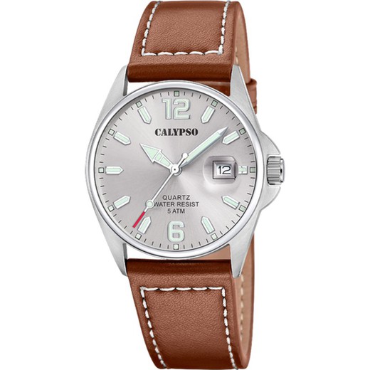 Reloj Calypso Hombre K5870/2 Piel Marrón Basic