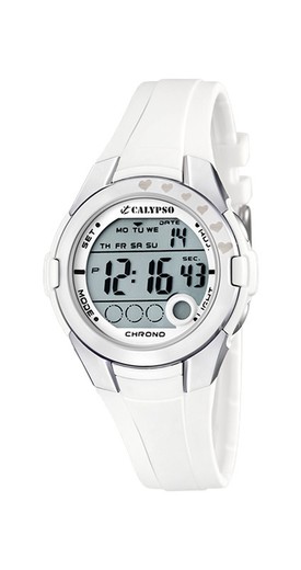 Reloj Calypso Infantil K5571/1 Sport Blanco