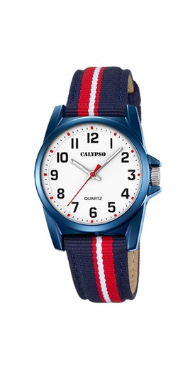 Reloj Calypso Infantil K5707/5 Piel Azul Rojo